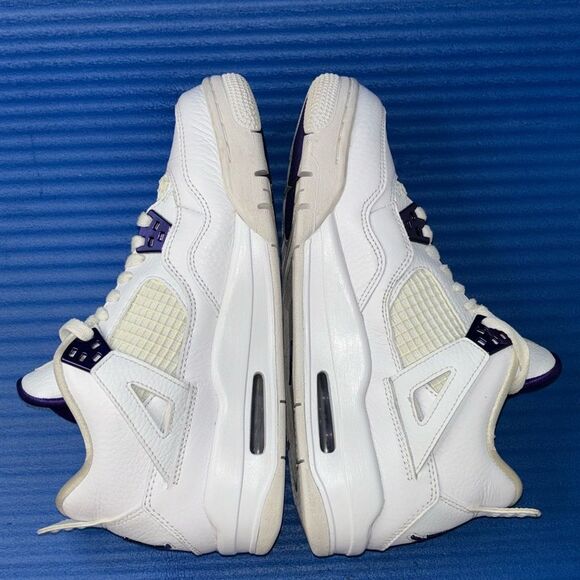 Size 6.5Y- Nike Air Jordan 4 Retro Metallic Purple 408452-115 Women’s 8 - Picture 6 of 8
